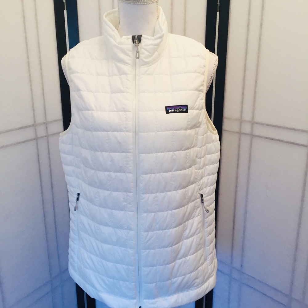 Patagonia White Nano Puffer Puff Vest